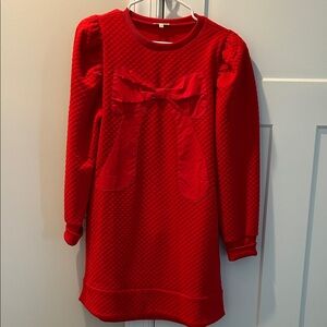 JODIFL Red Long Sleeve Dress